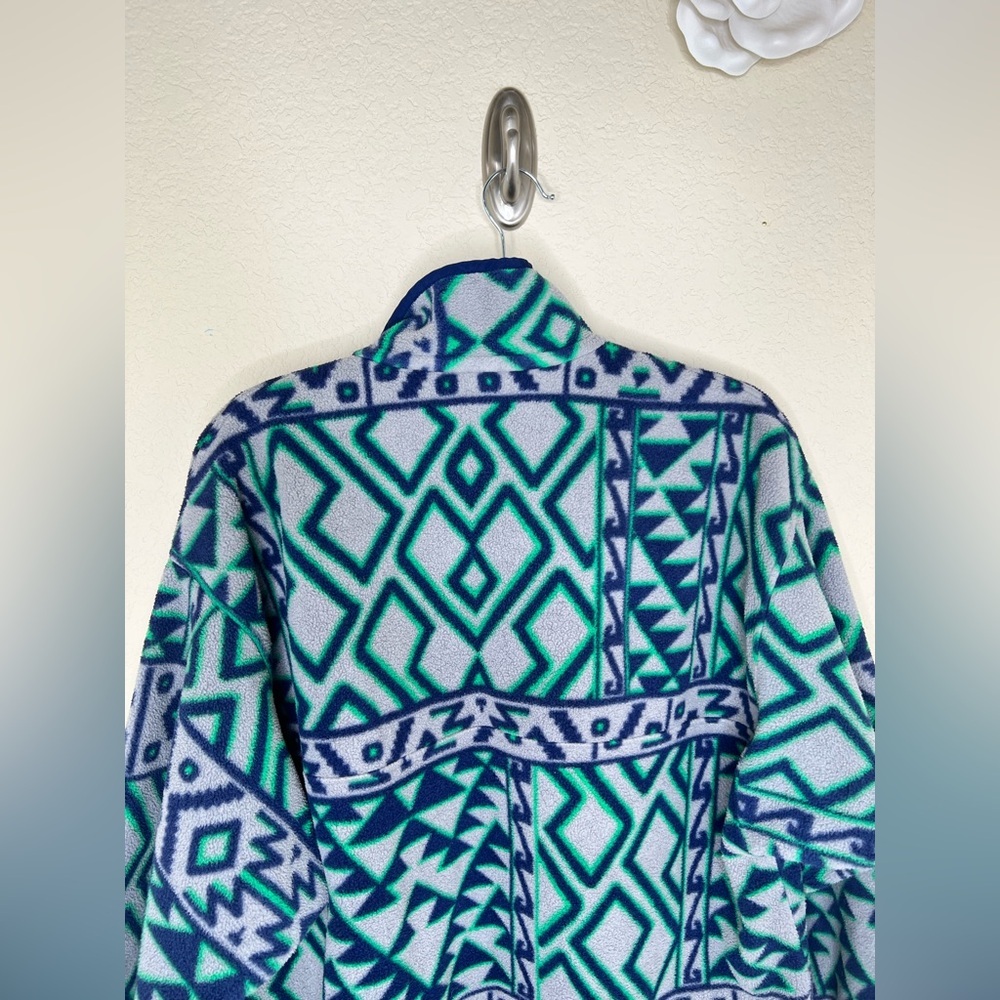 Patagonia Synchilla Snap-T Fleece Pullover Rare Montana Siete Aztec Men’s Large - Picture 15 of 16